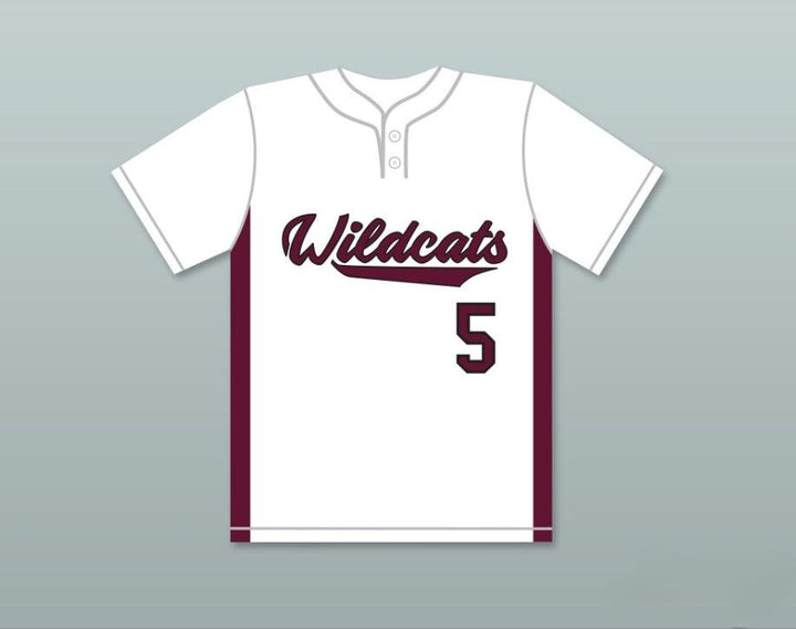 Personalizado Cualquier Nombre Número PATRICK MAHOMES 5 CAMISETA DE BÉISBOL BLANCA WILDCATS DE LA ESCUELA SECUNDARIA DE WHITEHOUSE 2 Costuras Superior S-6XL