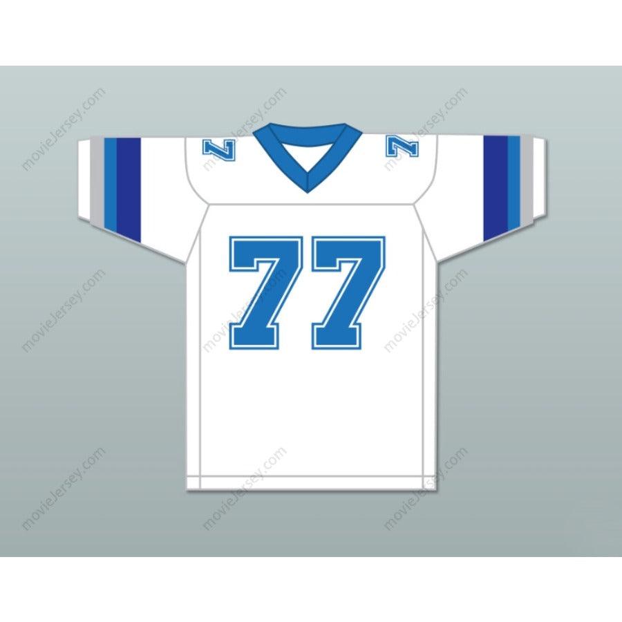 PERSONALIZA CUALQUIER Nombre Número 1983 USFL JUNIOR AH YOU 77 BOSTON BREAKERS ROAD Jersey de Fútbol Americano Cosido Tallas S-6XL