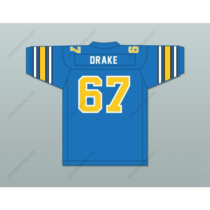 PERSONALIZA Cualquier Nombre Número 1983 USFL DON DRAKE 67 OAKLAND INVADERS Camiseta de Fútbol de Carretera Costura Superior S-6XL