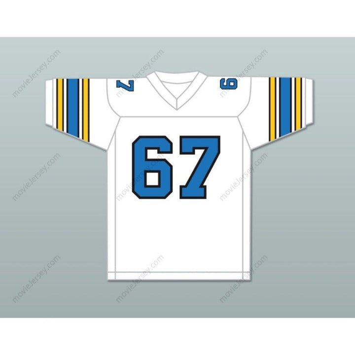 PERSONALIZA Cualquier Nombre Número 1983 USFL DON DRAKE 67 OAKLAND INVADERS Camiseta de Fútbol de Carretera Costura Superior S-6XL