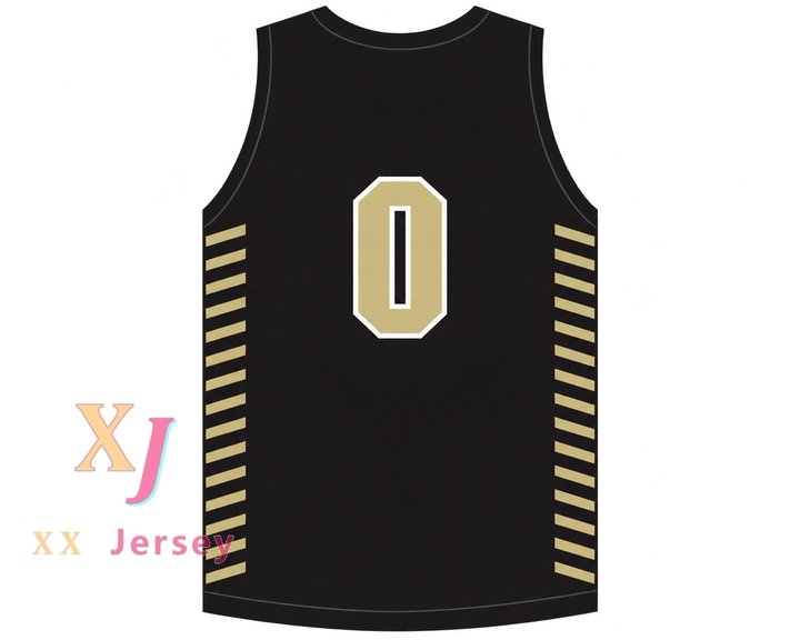 Custom Trevor Keels 0 Paul VI Catholic High School Panthers Black Basketball Jersey