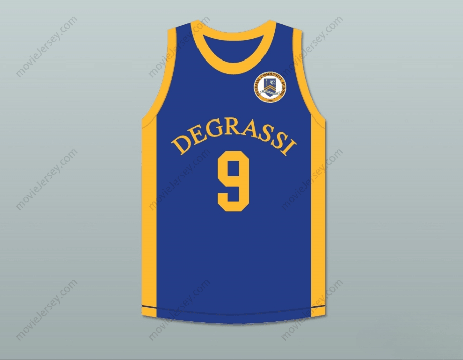 CAMISETA DE BALONCESTO PERSONALIZADA con Cualquier Nombre y Número de DRAKE 9 DEGRASSI COMMUNITY SCHOOL PANTHERS para HOMBRE, Bordado S-6XL