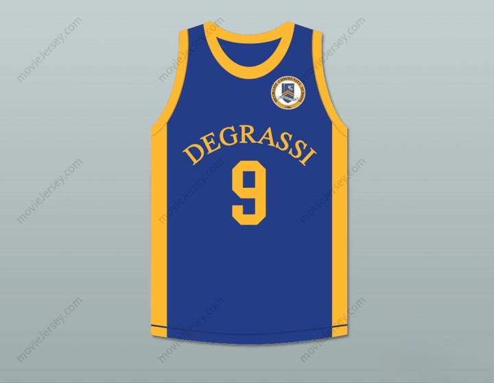 CAMISETA DE BALONCESTO PERSONALIZADA con Cualquier Nombre y Número de DRAKE 9 DEGRASSI COMMUNITY SCHOOL PANTHERS para HOMBRE, Bordado S-6XL