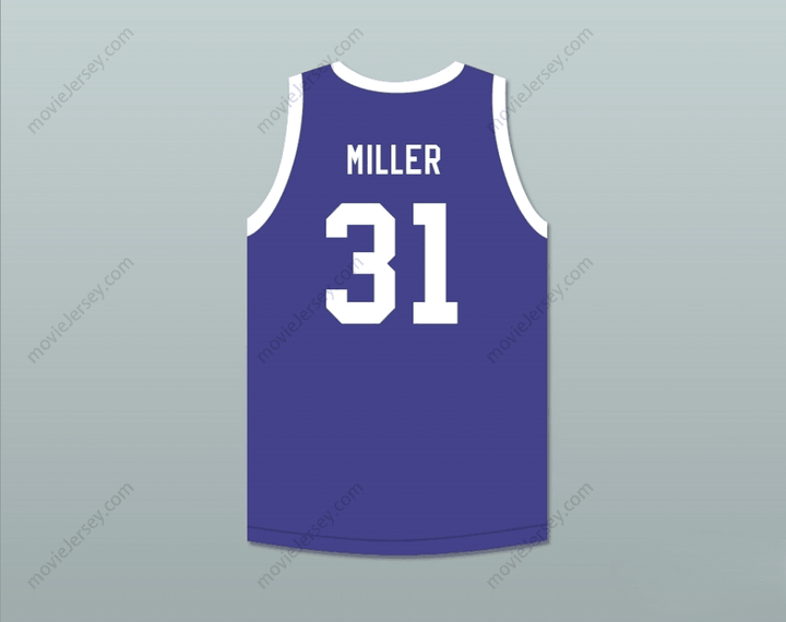 PERSONALIZA CUALQUIER Nombre Número REGGIE MILLER 31 CAMISETA DE BALONCESTO PRIMER ANUAL ROCK N' JOCK B-BALL JAM 1991 Costura Superior S-6XL