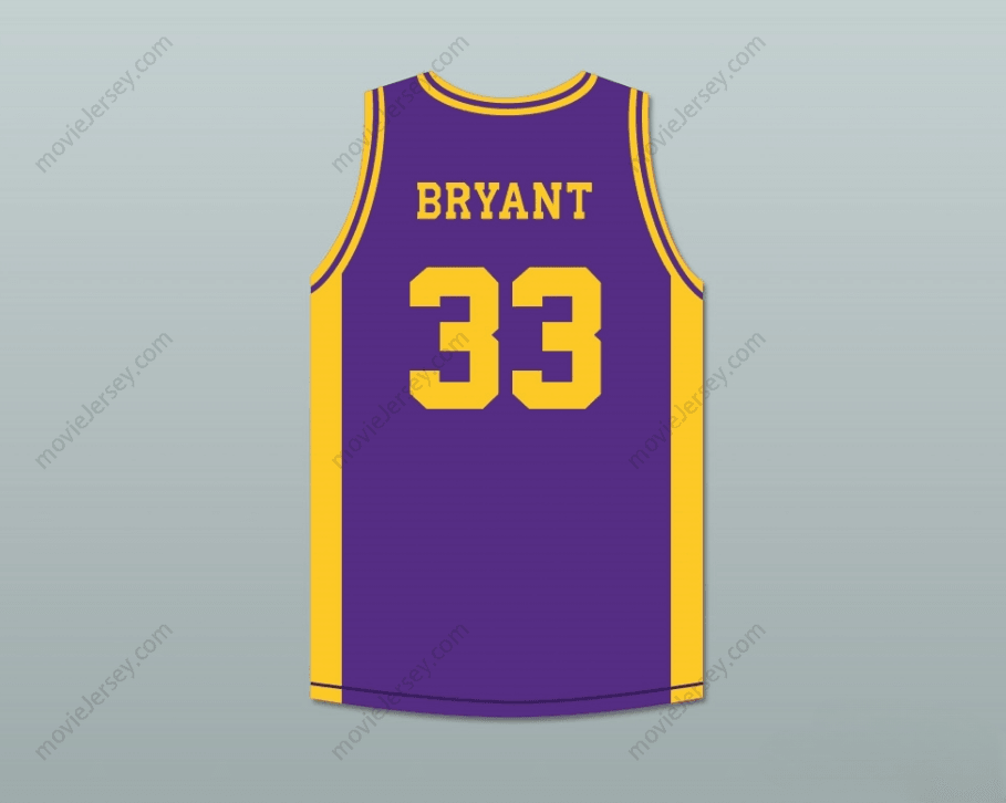PERSONALIZA Cualquier Nombre Número BRYANT 33 CAMISETA DE BALONCESTO MORADA DE LOS ACES DE LOWER MERION HIGH SCHOOL Talla 4 Bordada S-6XL