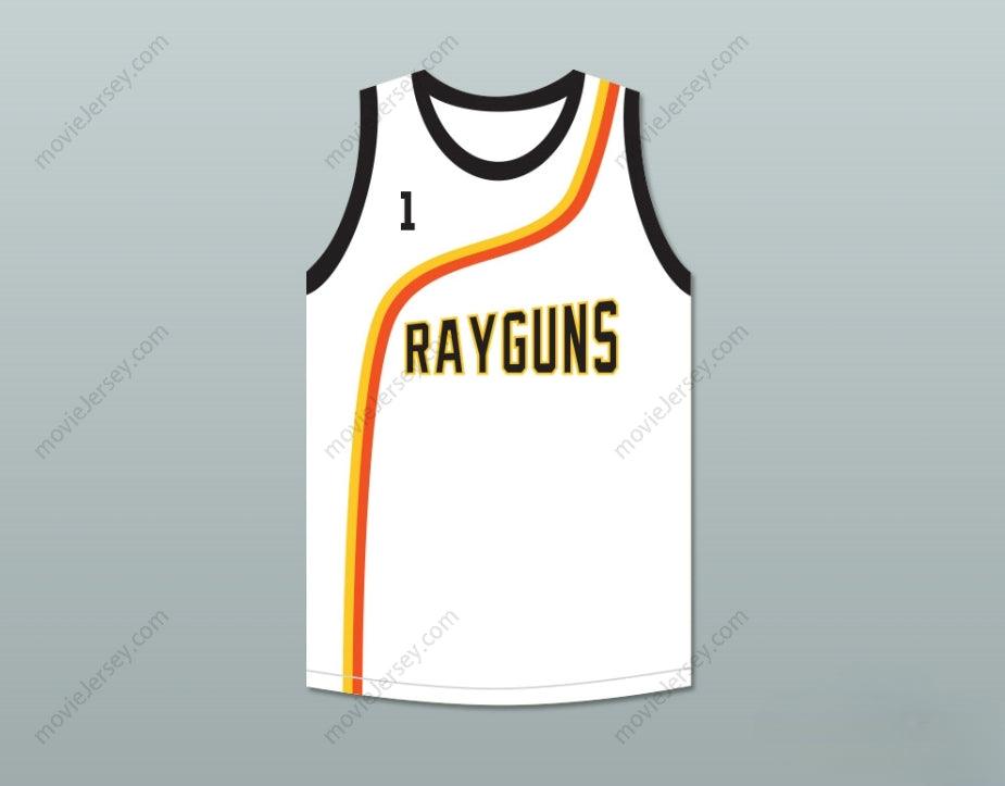 CUSTOM ANY Name Number BARON DAVIS 1 ROSWELL RAYGUNS WHITE BASKETBALL JERSEY Top Stitched S-6XL