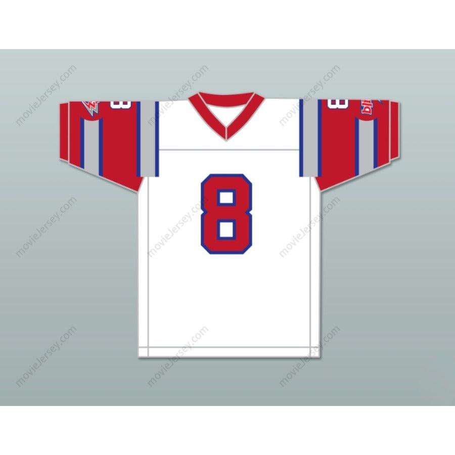 PERSONALIZA Cualquier Nombre Número 1984 USFL VINCE EVANS 8 CHICAGO BLITZ CAMISETA DE FÚTBOL AMERICANA DE VISITANTE BORDADA Tallas S-6XL
