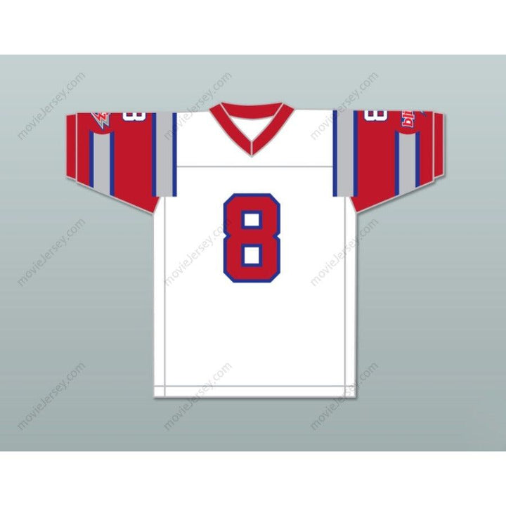 PERSONALIZA Cualquier Nombre Número 1984 USFL VINCE EVANS 8 CHICAGO BLITZ CAMISETA DE FÚTBOL AMERICANA DE VISITANTE BORDADA Tallas S-6XL