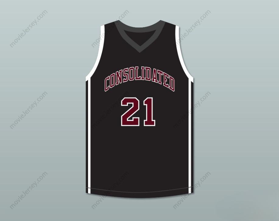 PERSONALIZADO Cualquier Nombre Número ALEX CARUSO 21 CAMISETA DE BALONCESTO Negra Cosida TIGERS DE A&M CONSOLIDATED HIGH SCHOOL Tallas S-6XL