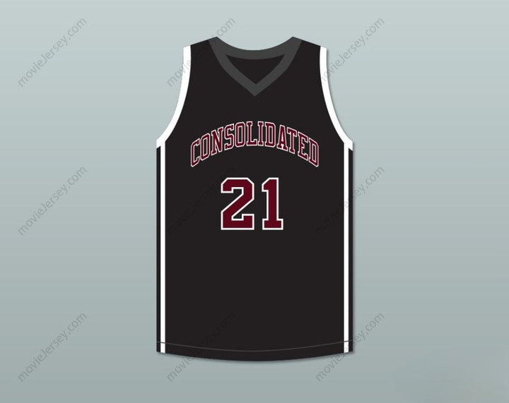 PERSONALIZADO Cualquier Nombre Número ALEX CARUSO 21 CAMISETA DE BALONCESTO Negra Cosida TIGERS DE A&M CONSOLIDATED HIGH SCHOOL Tallas S-6XL