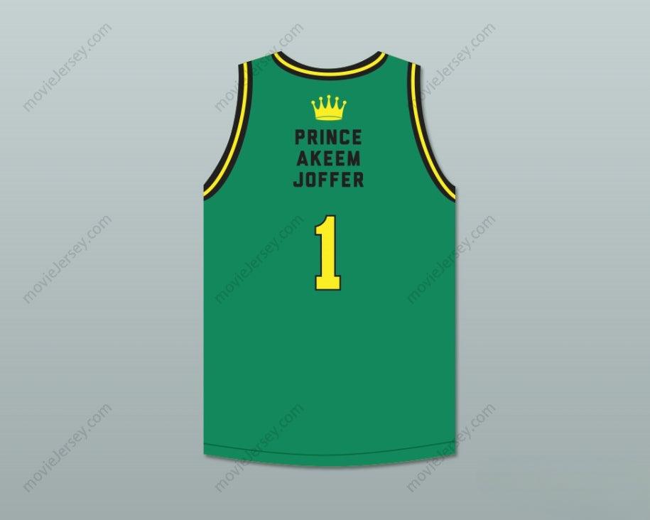 CUSTOM ANY Name Number PRINCE AKEEM JOFFER 1 FICTIONAL AFRICAN COUNTRY GREEN BASKETBALL JERSEY Top Stitched S-6XL