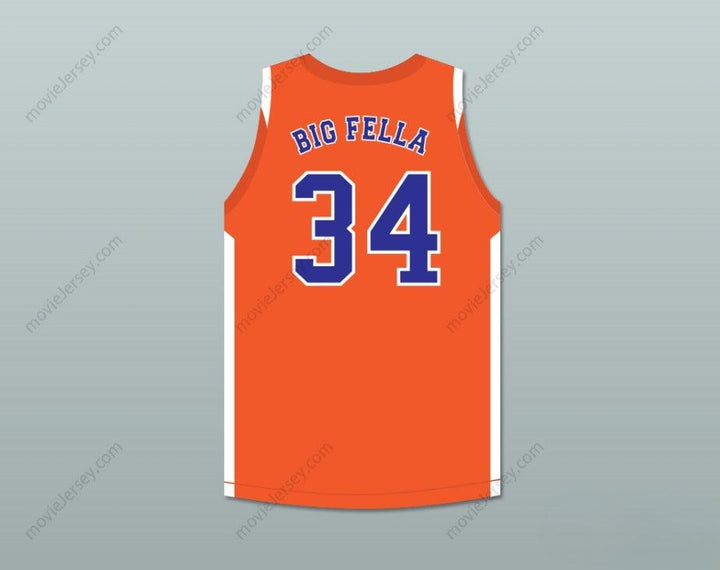 PERSONALIZA CUALQUIER Nombre Número BIG FELLA 34 HARLEM BUCKETS CAMISETA DE BALONCESTO ALTERNATIVA UNCLE DREW Confeccionada S-6XL
