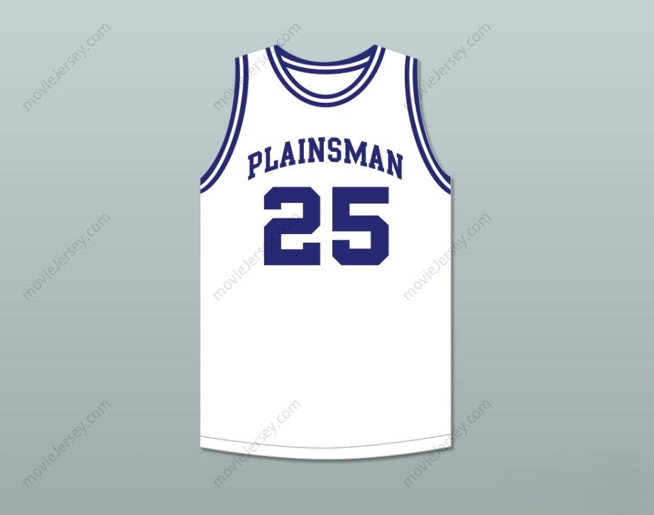 CUSTOM ANY Name Number MARK PRICE 25 ENID HIGH SCHOOL PLAINSMAN WHITE BASKETBALL JERSEY 2 Top Stitched S-6XL