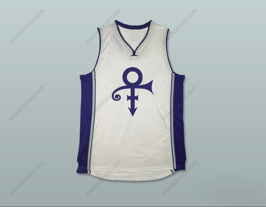 CUSTOM ANY Name Number PRINCE TRIBUTE WHITE BASKETBALL JERSEY Top Stitched S-6XL