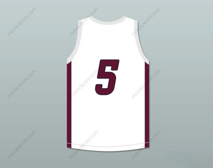CAMISETA DE BALONCESTO BLANCA PERSONALIZADA CUALQUIER Nombre Número PATRICK MAHOMES 5 WHITEHOUSE HIGH SCHOOL WILDCATS 1 Costura Superior S-6XL