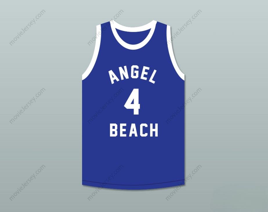 CAMISETA DE BALONCESTO PERSONALIZADA con Cualquier Nombre y Número PEE WEE MORRIS 4 ANGEL BEACH PORKY'S REVENGE con Costuras Dobles S-6XL