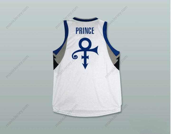 PERSONALIZAR Cualquier Nombre Número CAMISETA DE BALONCESTO BLANCA DE PRÍNCIPE Cosida Tallas S-6XL