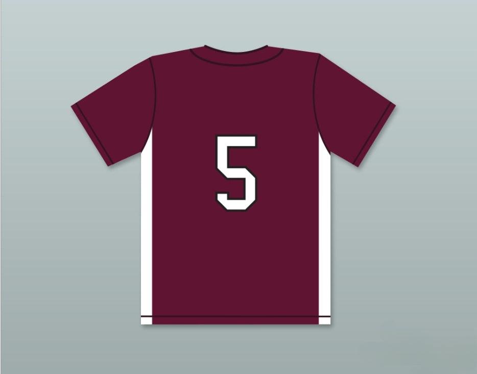 Personalizado Cualquier Nombre Número PATRICK MAHOMES 5 CAMISETA DE BÉISBOL MARRÓN DE LOS WILDCATS DE LA ESCUELA SECUNDARIA WHITEHOUSE 1 Cosida en la parte superior S-6XL