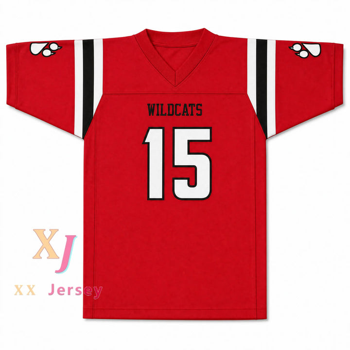 CAMISETA DE FÚTBOL PERSONALIZADA WILDCATS JAELAN PHILLIPS 15 REDLANDS EAST VALLEY HIGH SCHOOL TALLA S-6XL