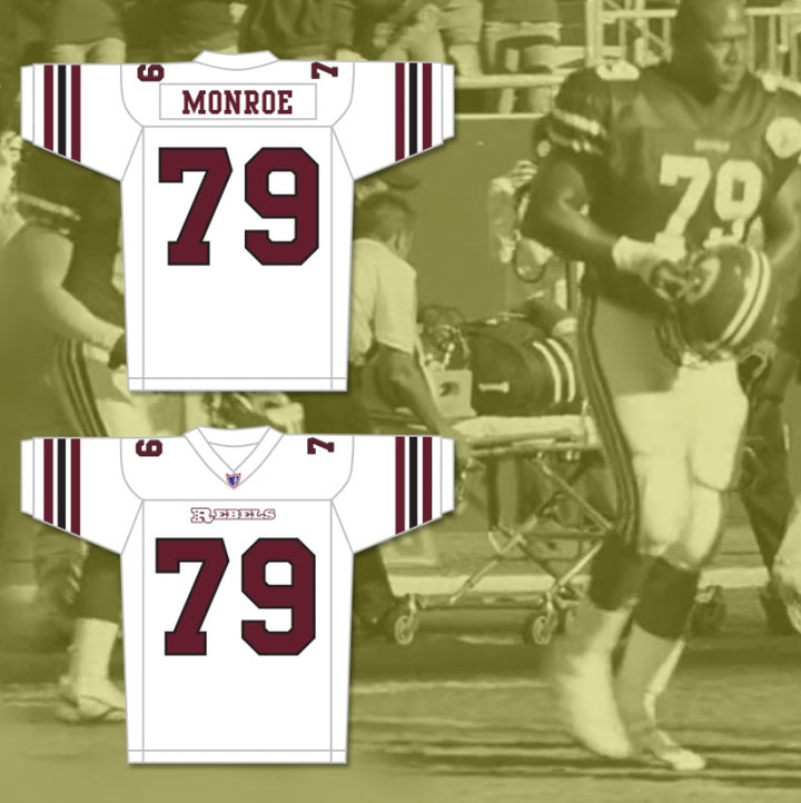 Custom Clarence Monroe 79 Boston Rebels Football Jersey