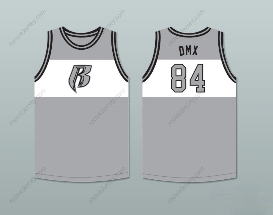 PERSONALIZA Cualquier Nombre Número DMX 84 ROUGH RYDERS GRIS CAMISETA BALONCESTO 4 Puntadas Superiores S-6XL
