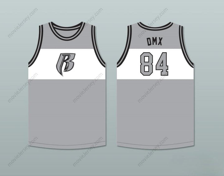 PERSONALIZA Cualquier Nombre Número DMX 84 ROUGH RYDERS GRIS CAMISETA BALONCESTO 4 Puntadas Superiores S-6XL