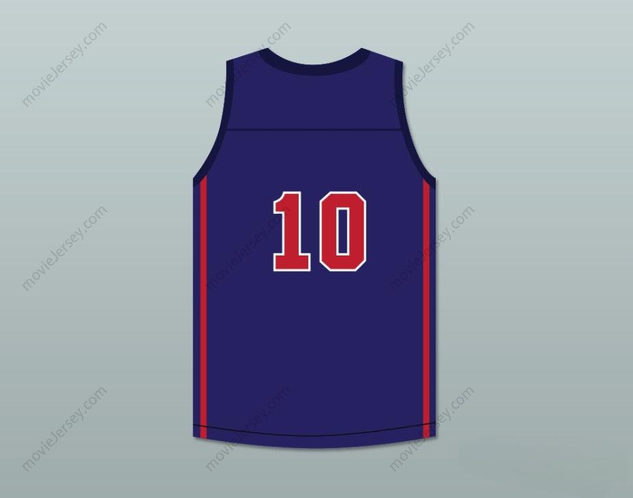 PERSONALIZAR Cualquier Nombre Número DARIUS GARLAND 10 ACADEMY JERSEY BALONCESTO AZUL OSCURO 1 Parte Superior Cosida S-6XL