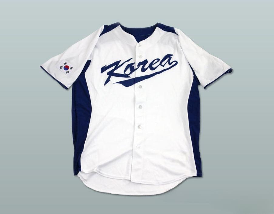 Custom Any Name Number SHIN SOO CHOO 5 SOUTH KOREA BASEBALL JERSEY Top Stitched S-6XL