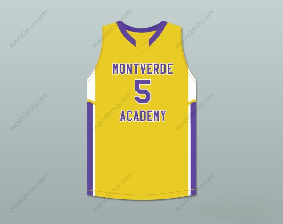PERSONALIZA Cualquier Nombre Número R.J. BARRETT 5 ACADEMY CAMISETA BALONCESTO AMARILLA Costuras Superiores S-6XL