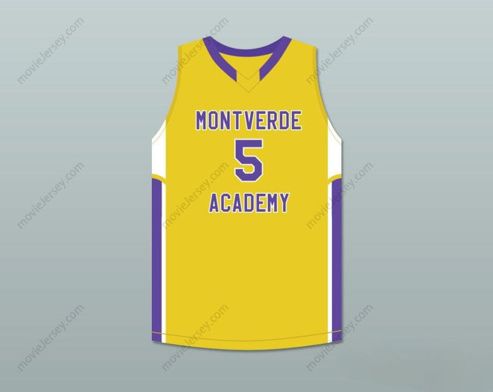 PERSONALIZA Cualquier Nombre Número R.J. BARRETT 5 ACADEMY CAMISETA BALONCESTO AMARILLA Costuras Superiores S-6XL