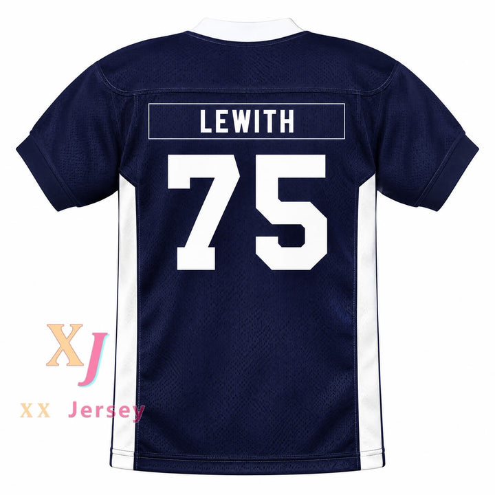 PERSONALIZA Cualquier Nombre Número WEST COLLEGE BOWL TORQUE LEWITH 75 Camiseta de Fútbol Americana West Cosida Tallas S-6XL