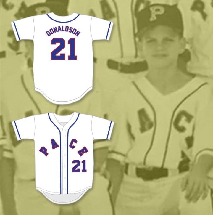 Camiseta de béisbol blanca PACE ATHLETIC AND RECREATION ASSOCIATION de JOSH DONALDSON 21, con nombre y número personalizados, doble costura, tallas S-6XL