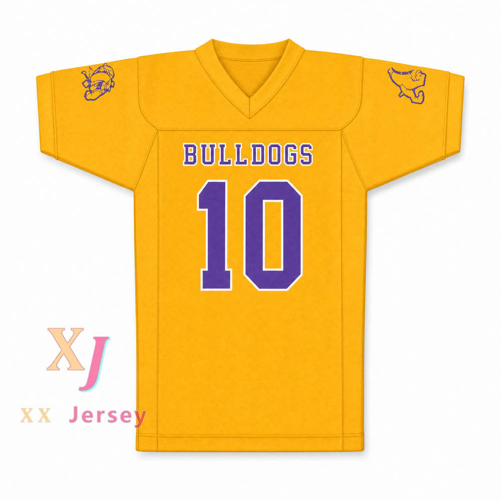 CAMISETA DE FÚTBOL TÉCNICA PERSONALIZADA NMARSHAWN LYNCH 10, INCLUYE BULLDOG, TODO COSIDO S-6XL