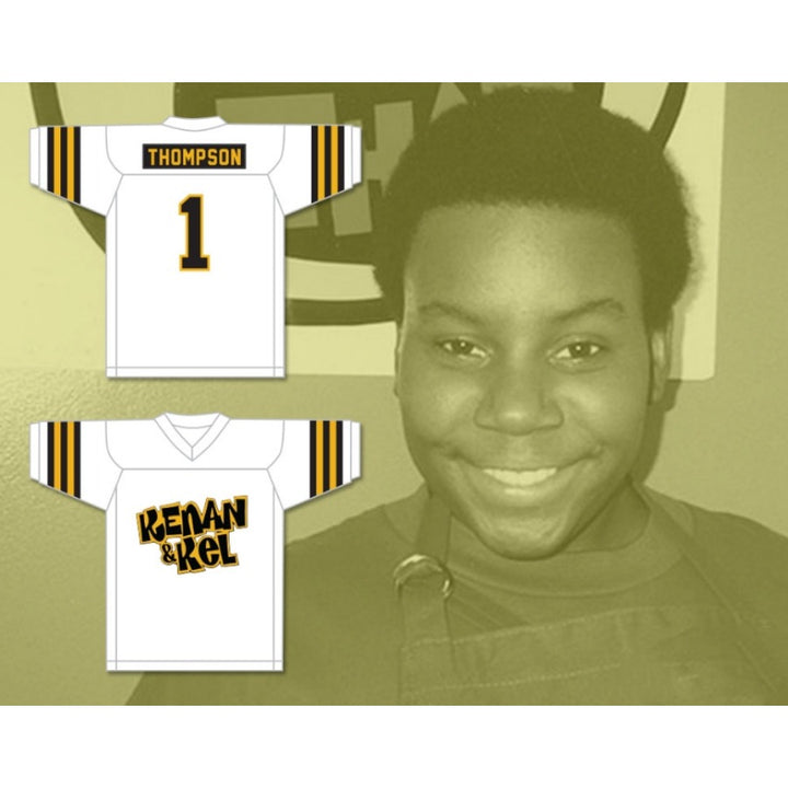 CUSTOM ANY Name Number KENAN THOMPSON 1 KENAN KEL WHITE Football Jersey Top Stitched S-6XL