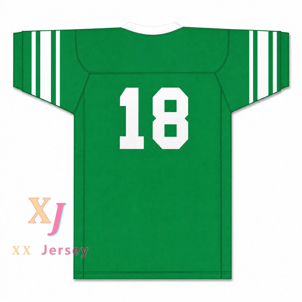 Isidore Newman High School 18 Football Jersey — green back view