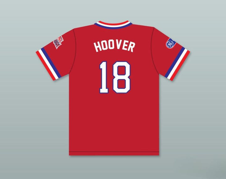 Camiseta de béisbol con nombre y número personalizados JOHN HOOVER 18 1984 USA TEAM, cosida, talla S-6XL