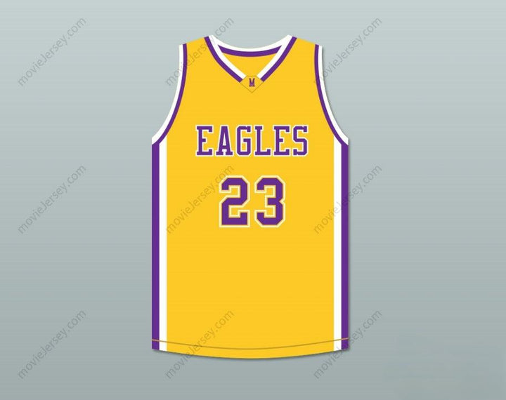 PERSONALIZA Cualquier Nombre Número JOEL EMBIID 23 ACADEMY Camiseta de Baloncesto Amarilla con Costura Superior S-6XL