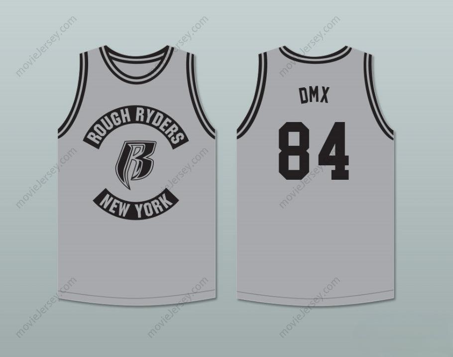 CAMISETA DE BALONCESTO DMX 84 ROUGH RYDERS GRIS PERSONALIZADA CON CUALQUIER Nombre Número 3 Costuras Reforzadas Tallas S-6XL