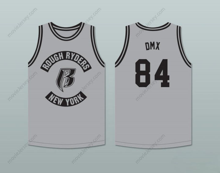 CAMISETA DE BALONCESTO DMX 84 ROUGH RYDERS GRIS PERSONALIZADA CON CUALQUIER Nombre Número 3 Costuras Reforzadas Tallas S-6XL