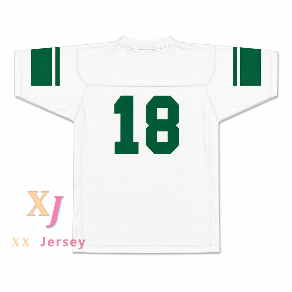 Isidore Newman High School 18 Football Jersey — white back view