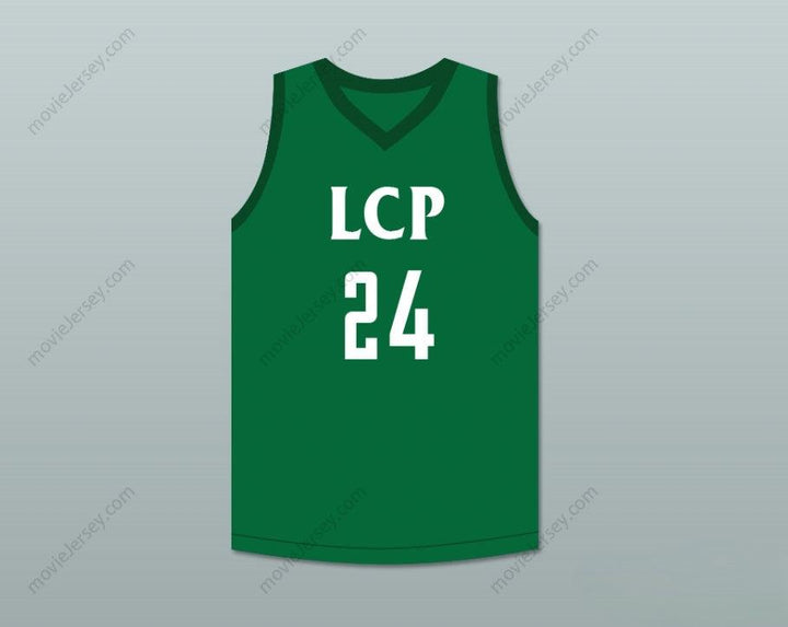 PERSONALIZADA CUALQUIER Nombre Número TACKO FALL 24 CAMISETA DE BALONCESTO VERDE LIONS Parte superior cosida S-6XL