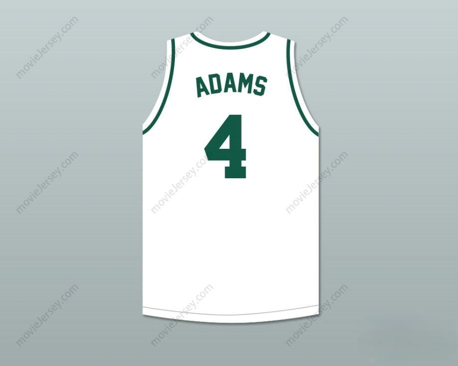 PERSONALIZA Cualquier Nombre Número DAVANTE ADAMS 4 CAMISETA DE BALONCESTO BLANCA DE LOS VIKINGS DE SECUNDARIA Cosida S-6XL