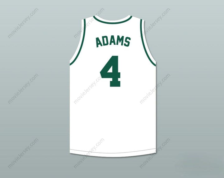 PERSONALIZA Cualquier Nombre Número DAVANTE ADAMS 4 CAMISETA DE BALONCESTO BLANCA DE LOS VIKINGS DE SECUNDARIA Cosida S-6XL