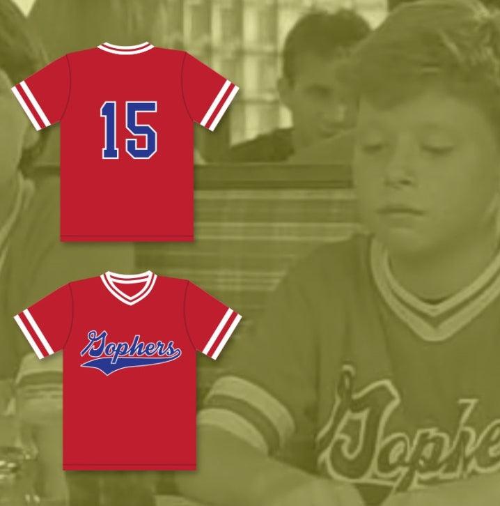 Personalizado Cualquier Nombre Número JOEY 15 GOPHERS LIITLE LEAGUE CAMISETA DE BÉISBOL ROJA LITTLE BIG LEAGUE Costura Superior S-6XL