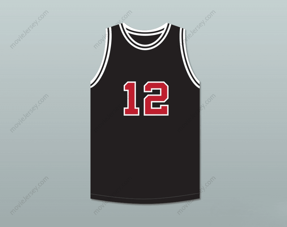 CUSTOM ANY Name Number JIMMY FALLON 12 SNL SKIT BLACK BASKETBALL JERSEY Top Stitched S-6XL