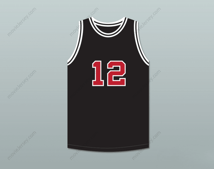 CUSTOM ANY Name Number JIMMY FALLON 12 SNL SKIT BLACK BASKETBALL JERSEY Top Stitched S-6XL