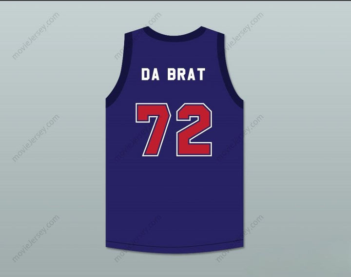 CAMISETA PERSONALIZADA CUALQUIER Nombre Número DRU HILL IN MY BED DA BRAT SOSO DEF 72 DE BALONCESTO Top Bordado Tallas S-6XL
