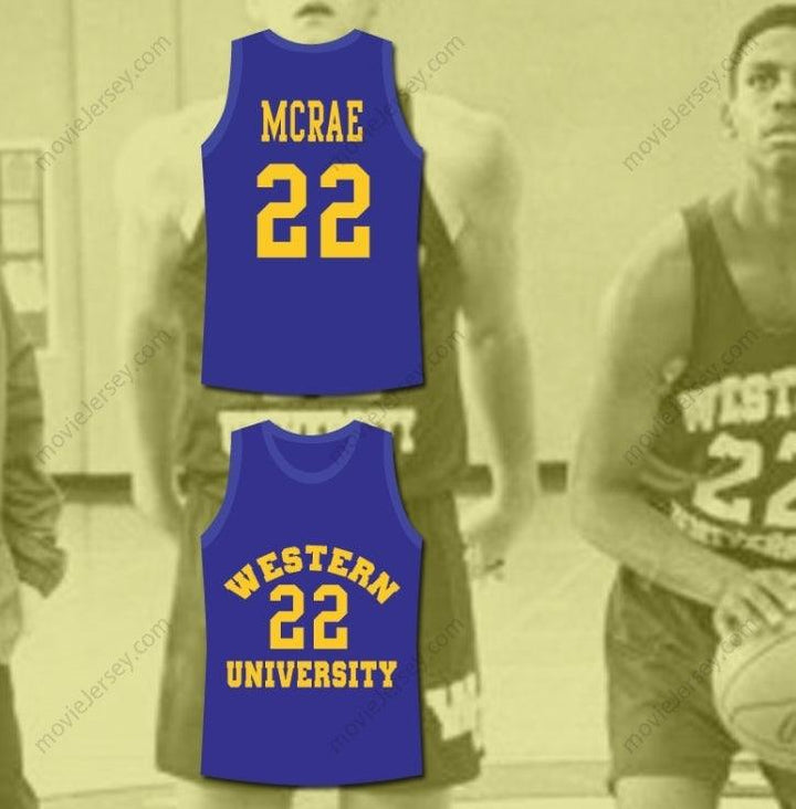 CAMISETA DE BALONCESTO PERSONALIZADA con CUALQUIER Nombre y Número ANFERNEE HARDAWAY BUTCH MCRAE WESTERN UNIVERSITY DE LA PELÍCULA BLUE CHIPS, Costura Superior S-6XL