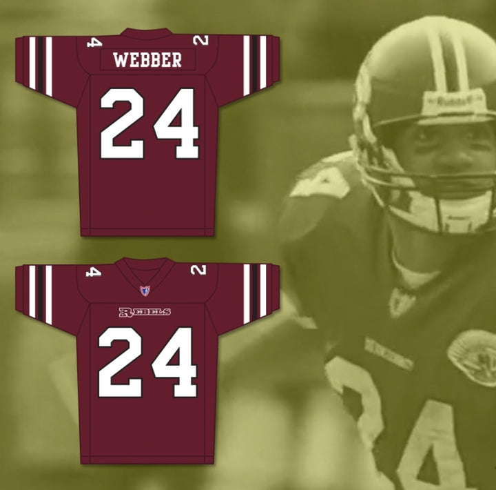 Custom Jamal Webber 24 Boston Rebels Football Jersey