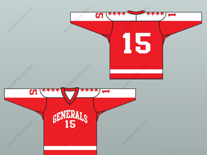 Custom Any Name Number 1970 EHL Greensboro Generals Red Hockey Jersey Top Stitched S-6XL